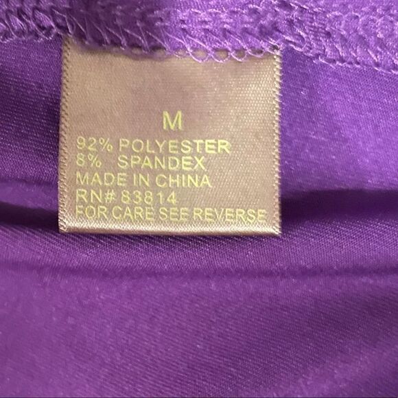 KIWI Kate Racerback Tank Top Purple Top Running Yoga Womens M - Picture 6 of 7